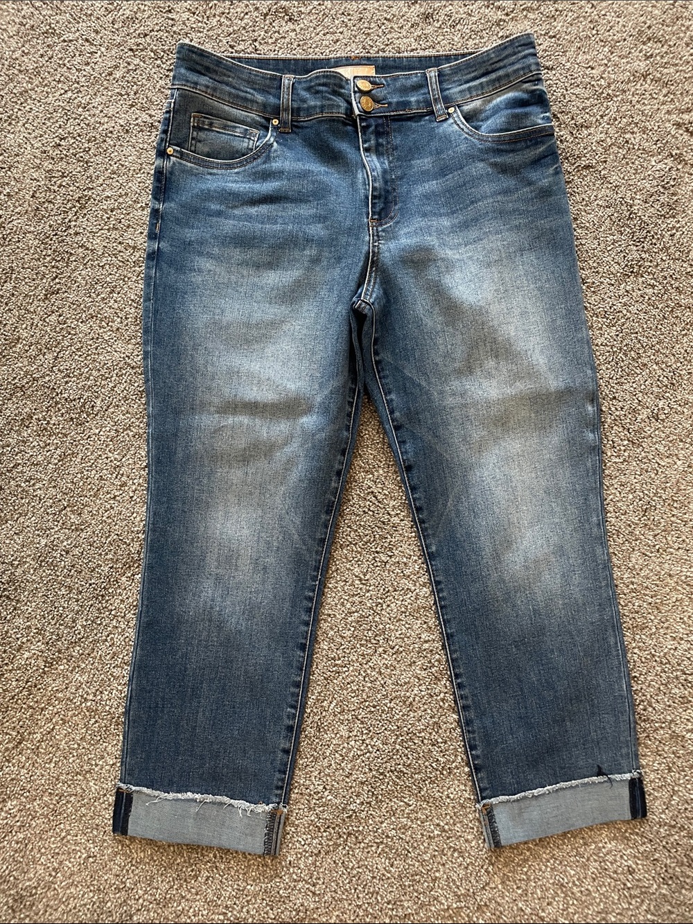 Kut from the Kloth denim high rise straight leg jeans
